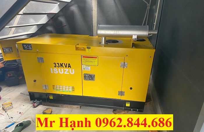 máy phát điện isuzu 33kva treo cont lạnh