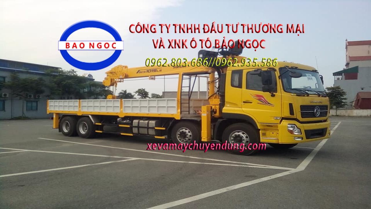 Xe cẩu 12 tấn dongfeng 4 chân