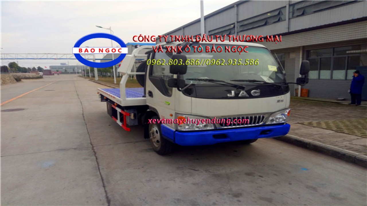 Xe cứu hộ sàn trượt jac 