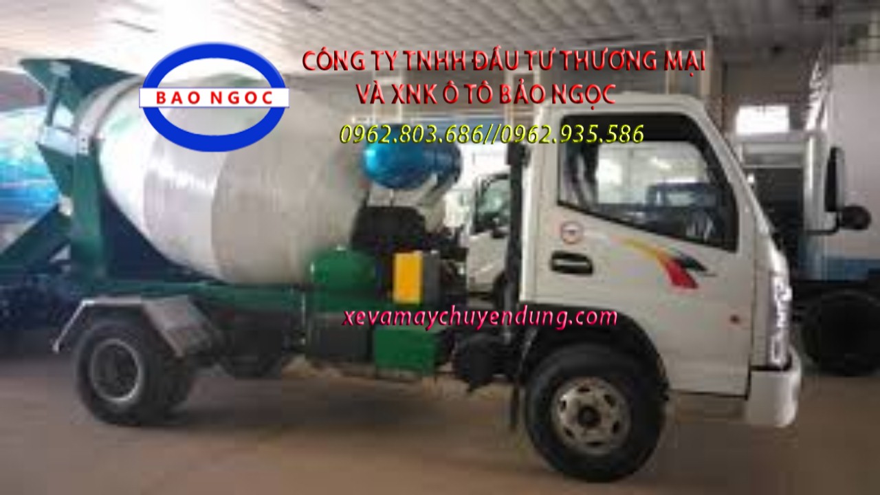 Bom trộn bê tông 3 khối lắp lên xe TMT cửu Long