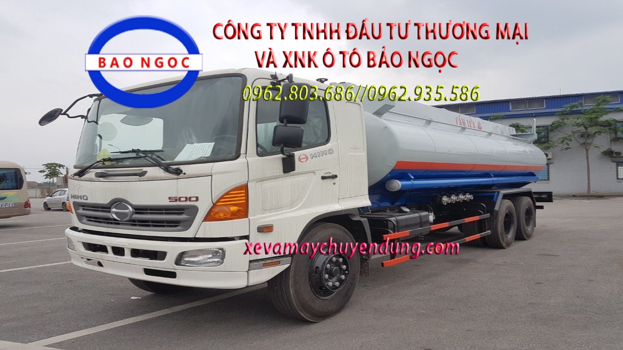 Xe bồn chở xăng dầu 19 khối hino FL