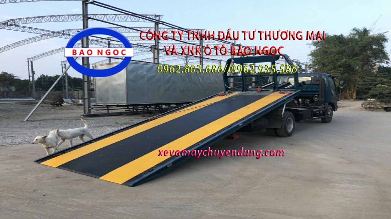 Xe cứu hộ giao thông sàn trượt kéo chở xe