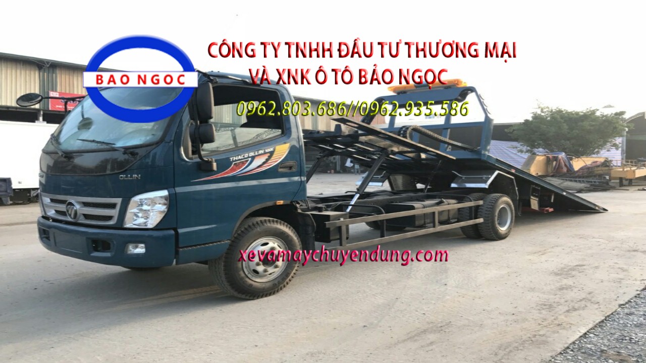 Xe cứu hộ giao thông sàn trượt thaco 