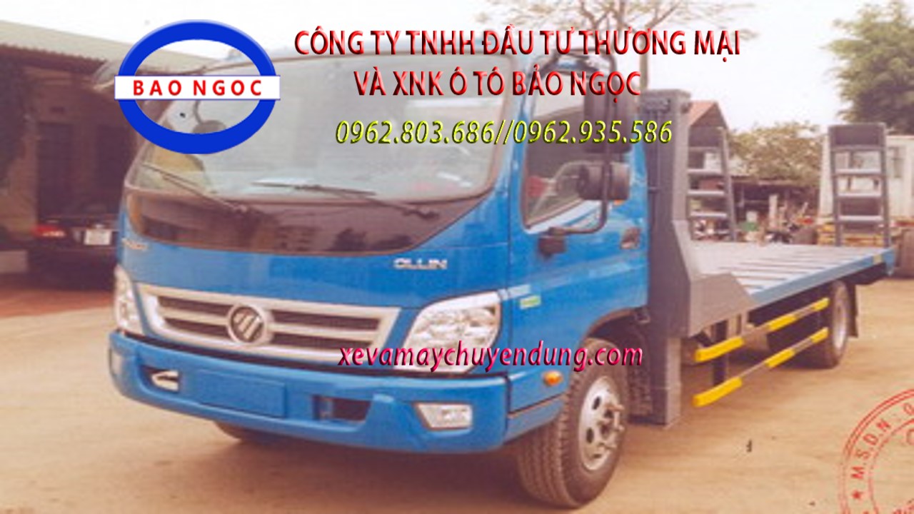 Xe nâng đầu chở máy 7 tấn thaco ollin 720 euro 4