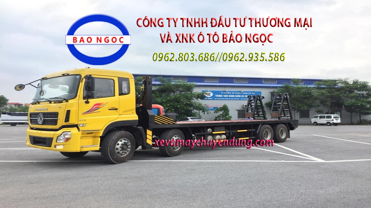 Xe nâng đầu chở máy công trình