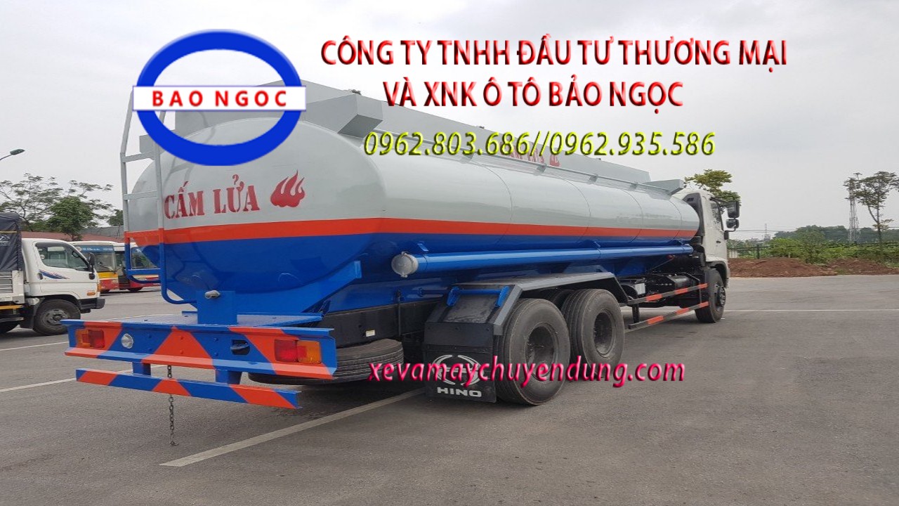 Xe xitéc chở xăng dầu 19 m3 hino FL