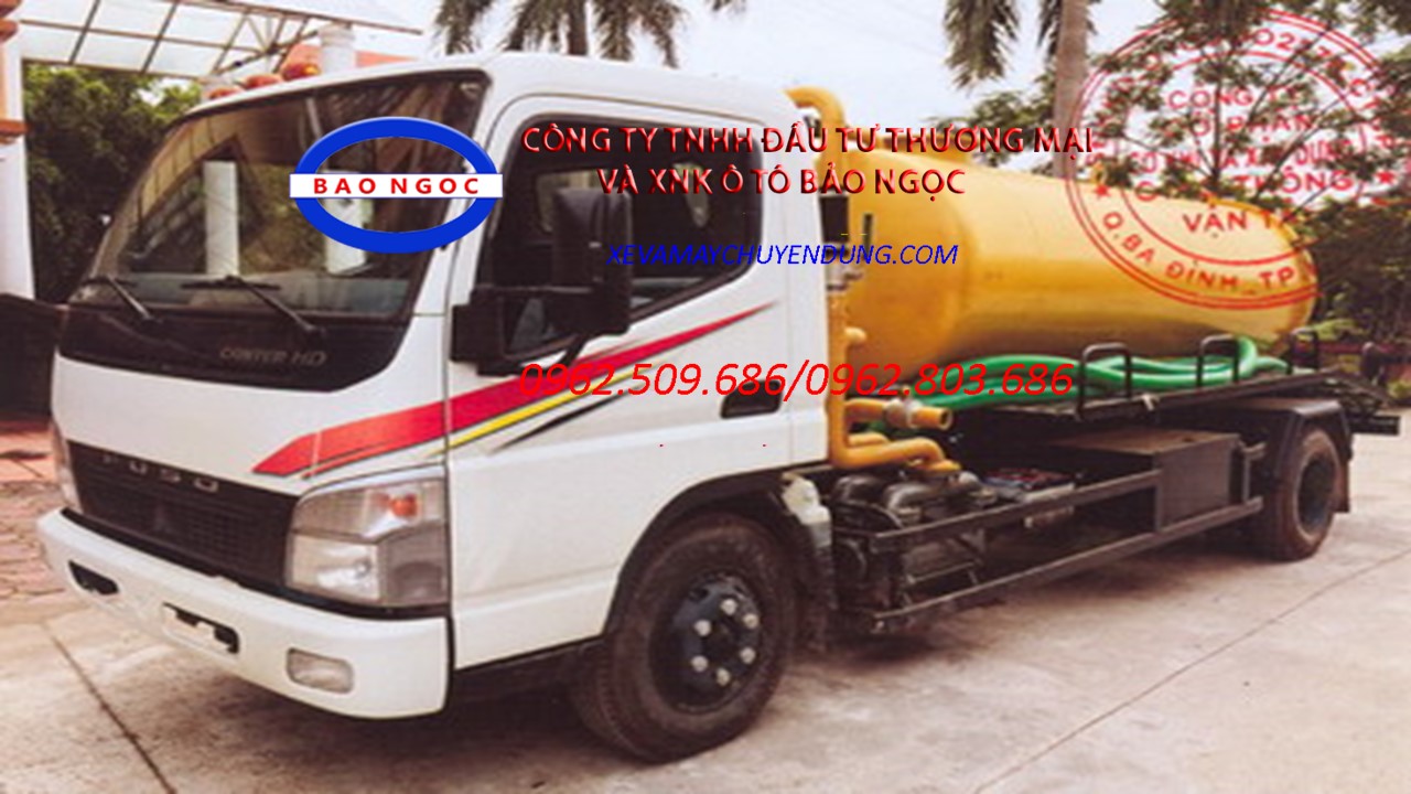 Xe hút chất thải 4 khối fuso