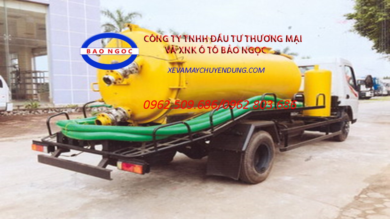 Xe hút chất thải 4 khối fuso canter 8.2