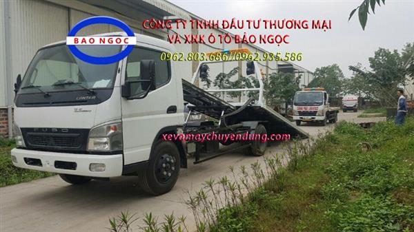 Xe cứu hộ giao thông sàn trượt fuso canter 7.5