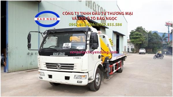 Xe cứu giao thông dongfeng sàn trượt gắn cẩu gấp 3 tấn 3 đốt