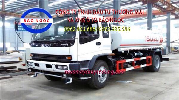 Xe téc nước 9 khối isuzu euro 5 phun nước tưới cây rửa đường