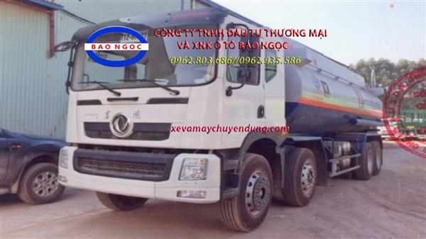 Xe téc chở xăng dầu 4 chân dongfeng 23,5 khối