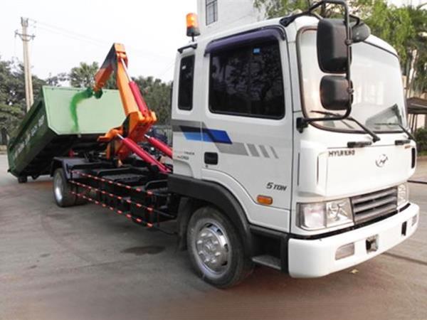 Xe chở rác thùng rời Hooklift Huyndai HD120 9 khối