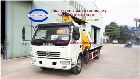 Xe cứu giao thông dongfeng sàn trượt gắn cẩu gấp 3 tấn 3 đốt