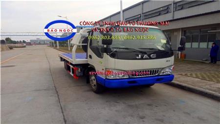 Xe cứu hộ sàn trượt JAC kéo chở xe