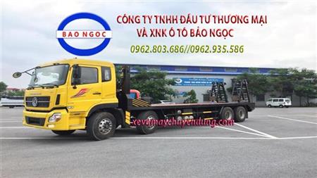 Xe nâng đầu 4 chân dongfeng gắn cẩu 12 tấn soosan