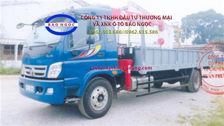 Xe tải thaco ollin 900B gắn cẩu unic 3 tấn 3 đốt