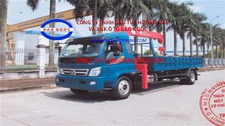 Xe tải thaco ollin 950A gắn cẩu unic 5 tấn 5 đốt URV555
