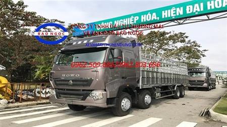 Xe tải thùng 4 chân howo TMT sinotruck