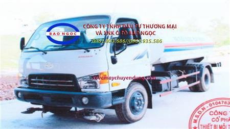 Xe téc nước 6 khối hyundai hd700 phun nước tưới cây rửa đường