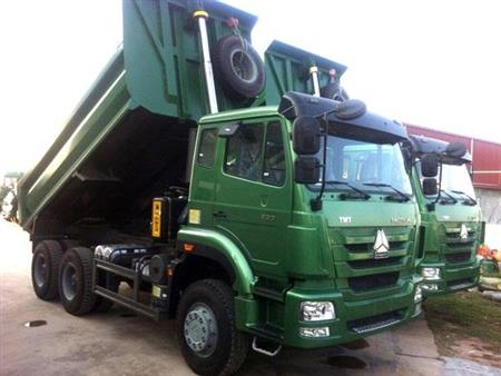 Xe tải ben 3 chân TMT SINOTRUCK 290D, thùng vát