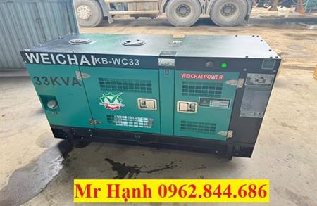 MÁY PHÁT ĐIỆN WEICHAI 33KVA TREO CONTAINER LẠNH