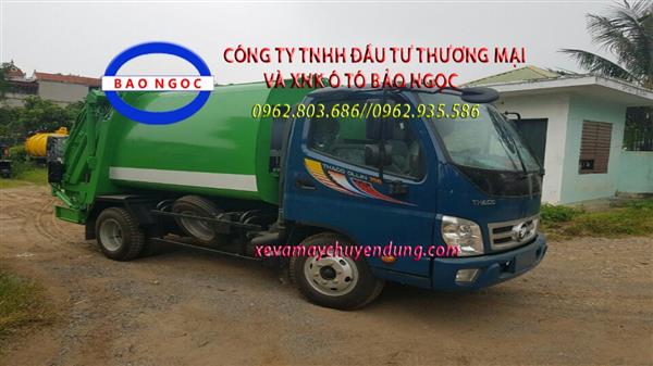 Xe ép chở rác 5 khối thaco ollin 350