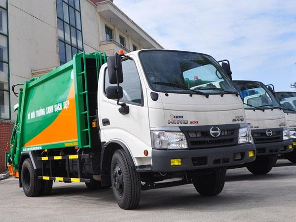 Xe cuốn ép rác Hino nhập khẩu 5 khối